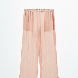 Zara Light Pink Wide Leg Pants